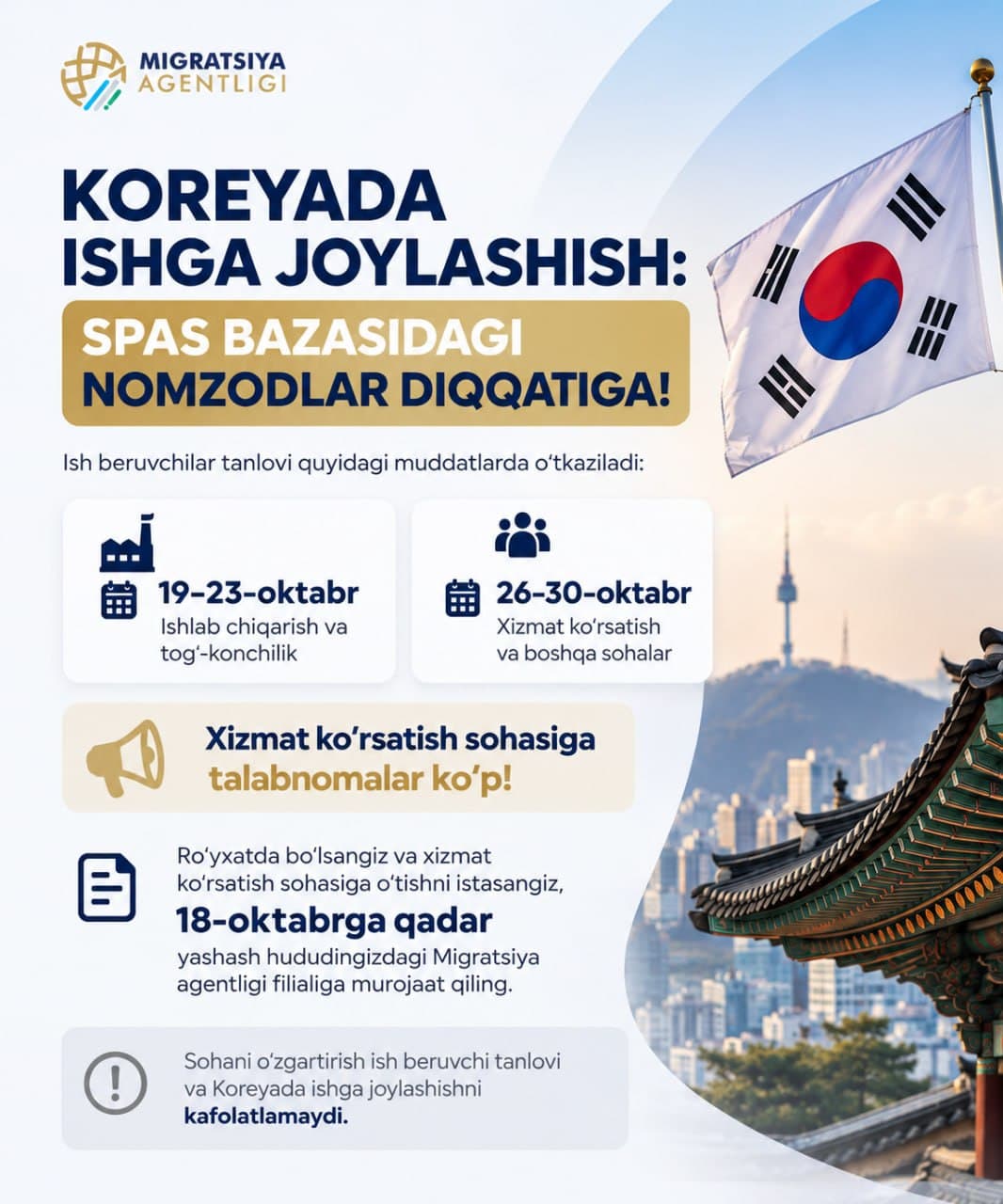ВНИМАНИЮ ГРАЖДАН, ВКЛЮЧЁННЫХ В БАЗУ SPAS КОРЕИ!