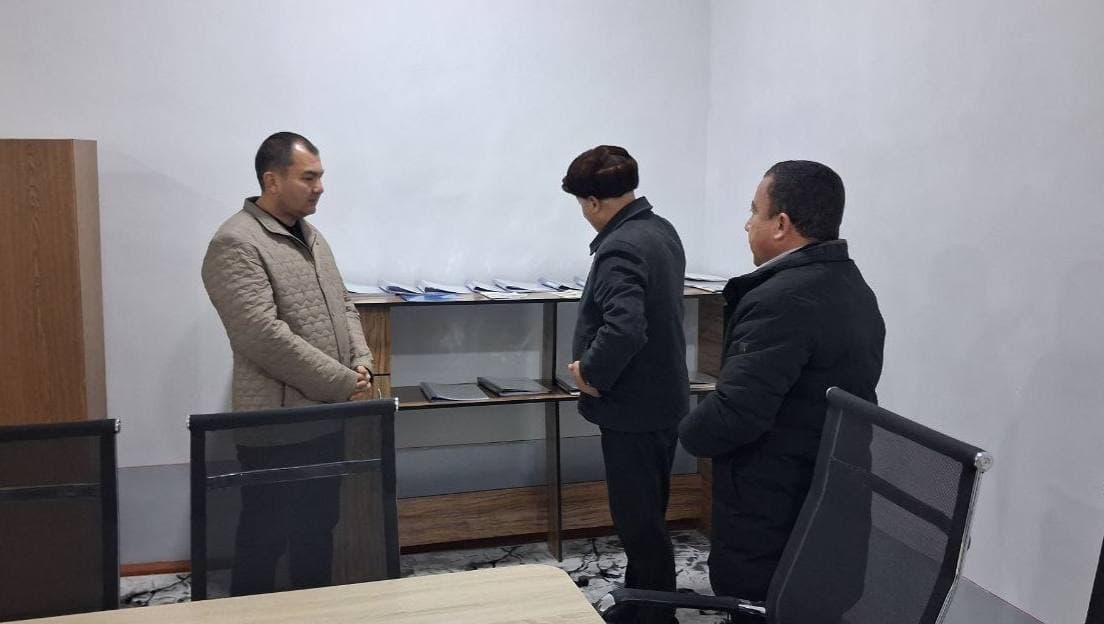 Sharof Rashidov tumani hokimi Asilbek Ashurov tumanidagi 1-son texnikum faoliyati bilan tanishish maqsadida tashrif buyurdi