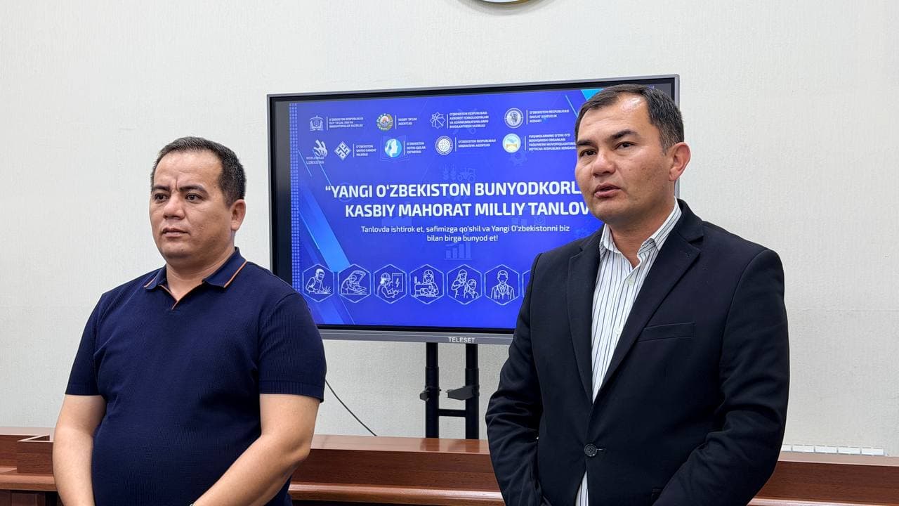 Sharof Rashidov tumanida “Yangi O‘zbekiston bunyodkorlari – 2026” kasbiy mahorat milliy tanlovining tuman bosqichi muvaffaqiyatli yakunlandi