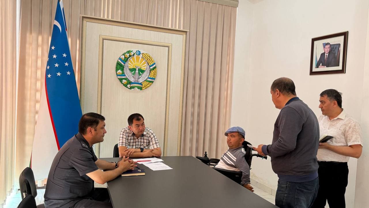 SHAROF RASHIDOV TUMANIDA HAR HAFTA FUQAROLAR QABULI O‘TKAZILMOQDA