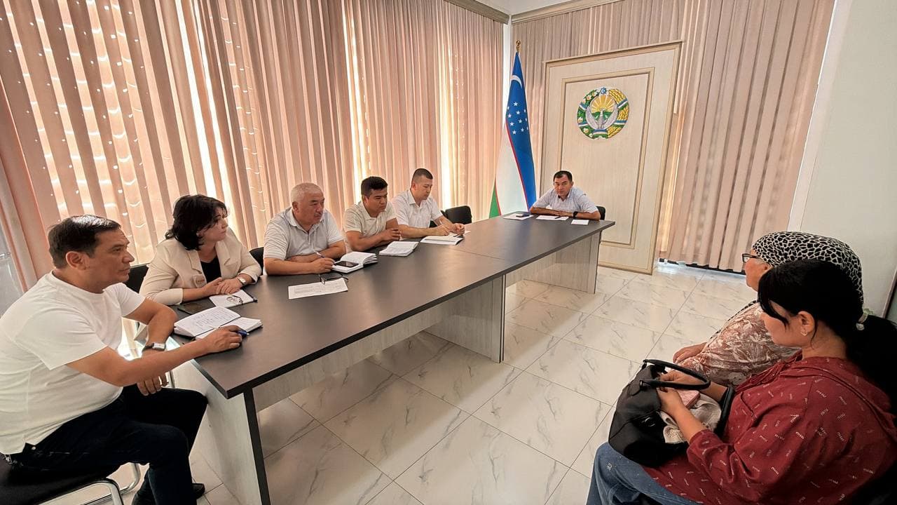 ШАРОФ РАШИДОВ ТУМАНИ ҲОКИМИНИНГ ФУҚАРОЛАР ҚАБУЛИ БЎЛИБ ЎТДИ