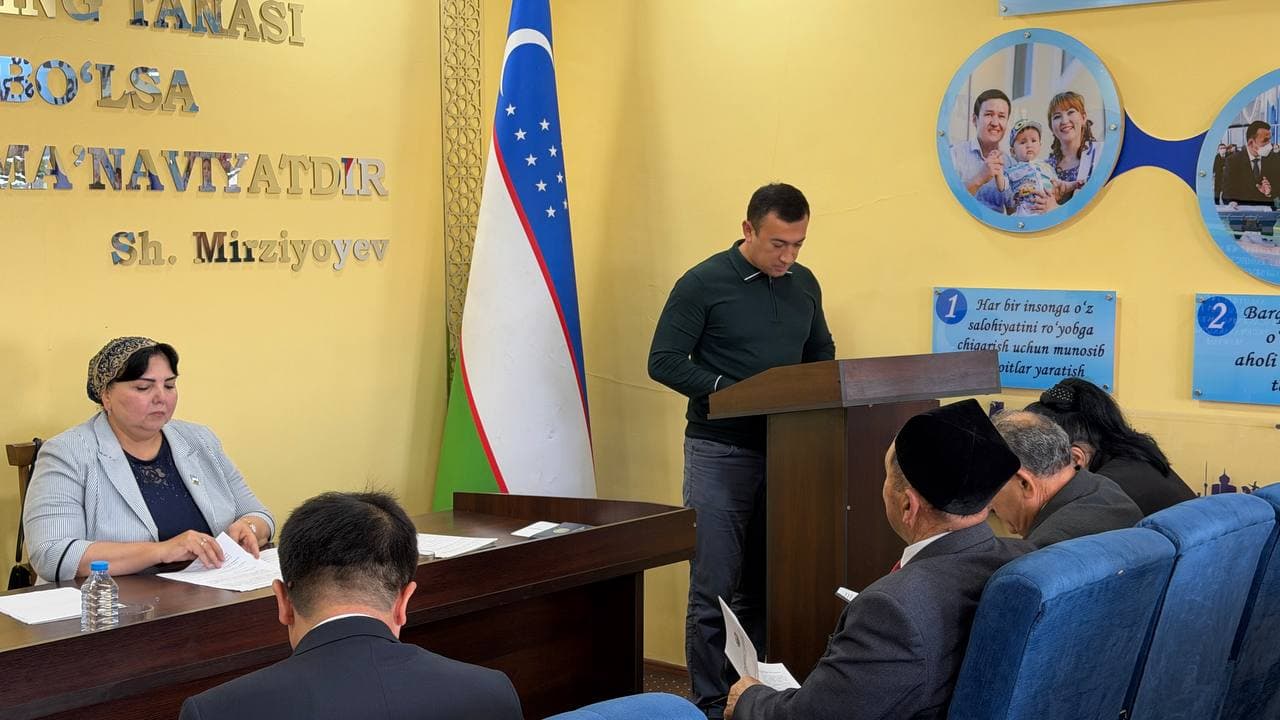 ХАЛҚ ДЕПУТАТЛАРИ ШАРОФ РАШИДОВ ТУМАНИ КЕНГАШИНИНГ ЙИГИРМА САККИЗИНЧИ СЕССИЯСИ БЎЛИБ ЎТДИ