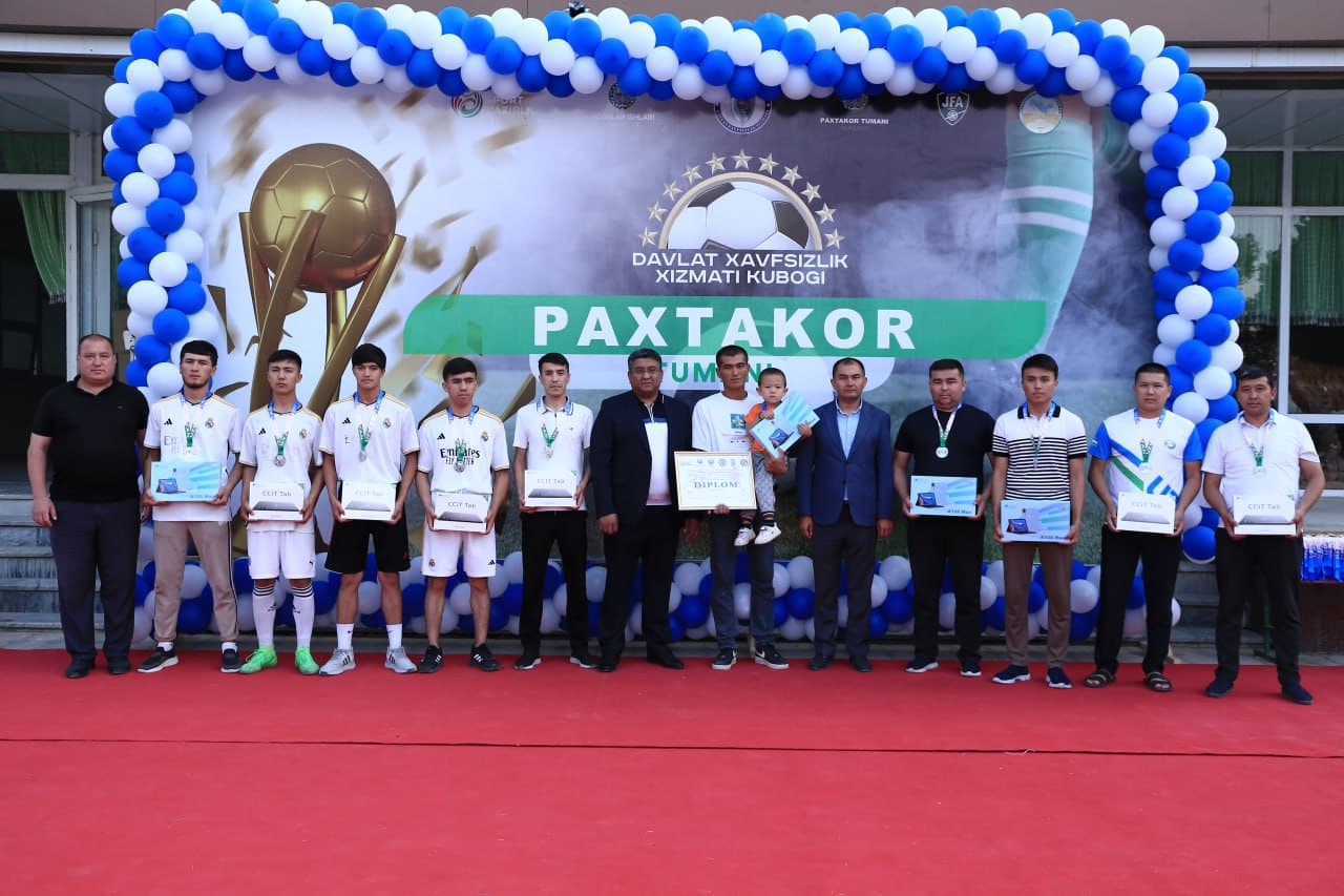 Davlat xavfsizlik xizmati kubogi Paxtakor tuman bosqichi g'oliblari taqdirlandi!