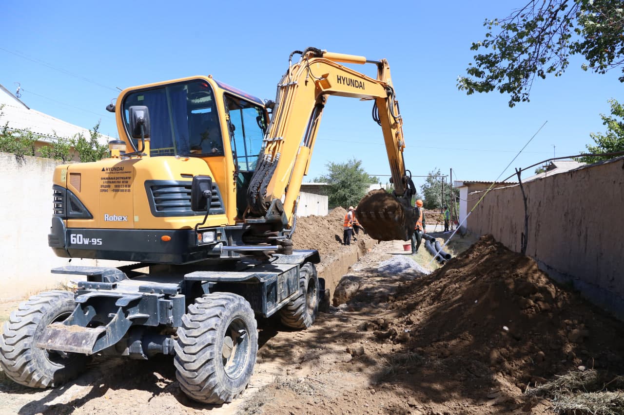 Paxtakorda kanalizatsiya tizimlari yangilanmoqda