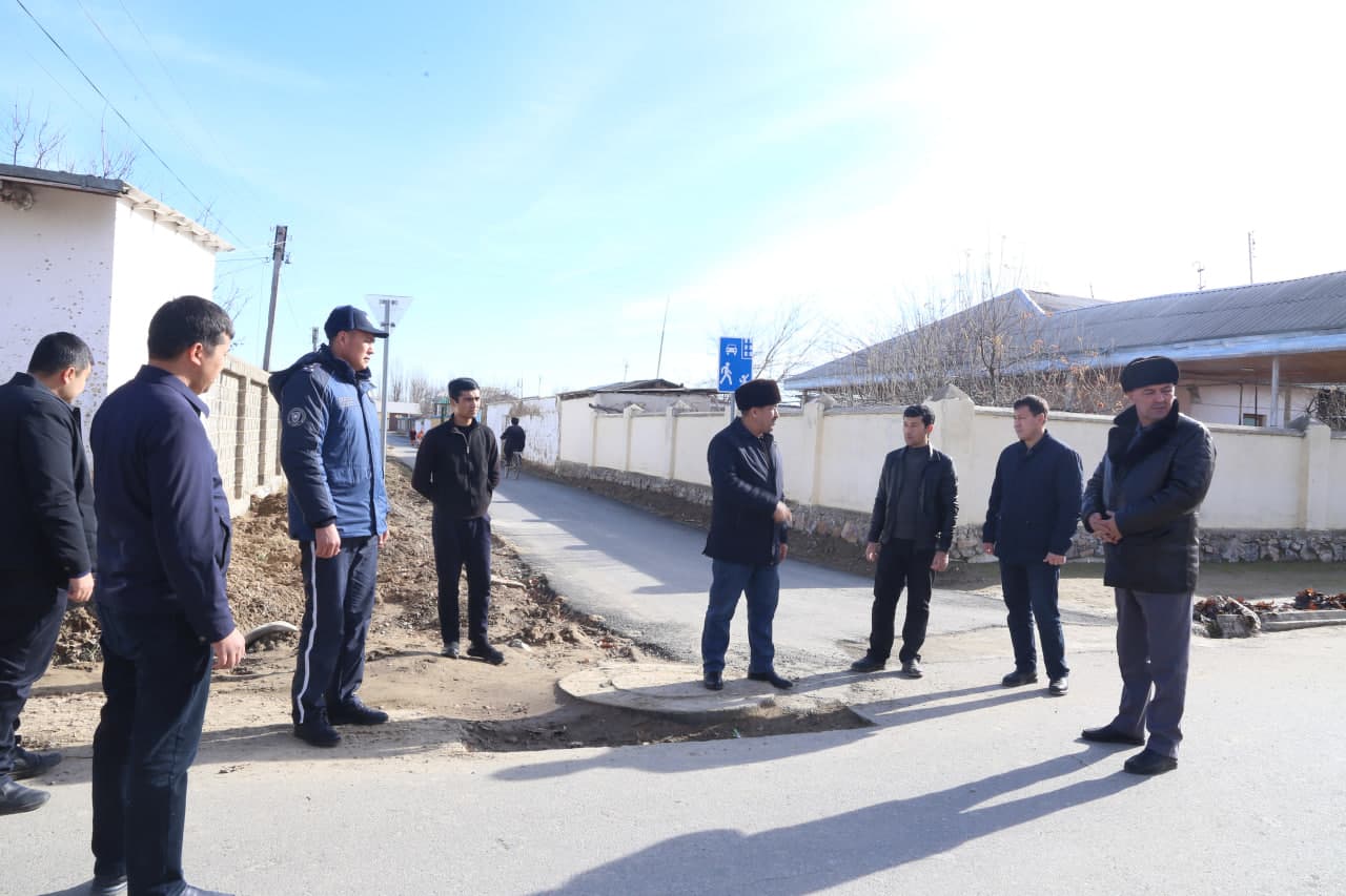 Paxtakor tumani rahbarlari hududlarda o‘rganish ishlarini olib borishdi