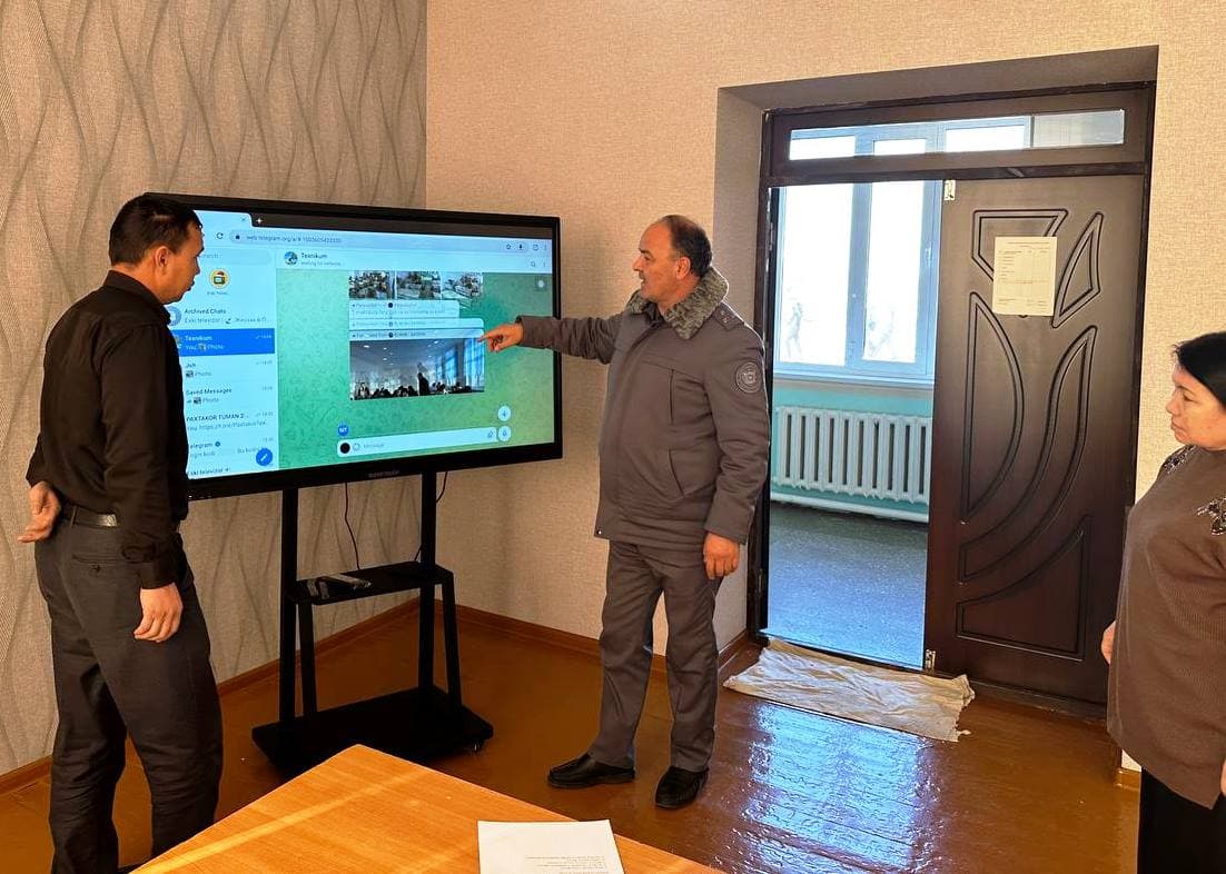 Tuman rahbarlari 2-sonli texnikumida bo'lishdi