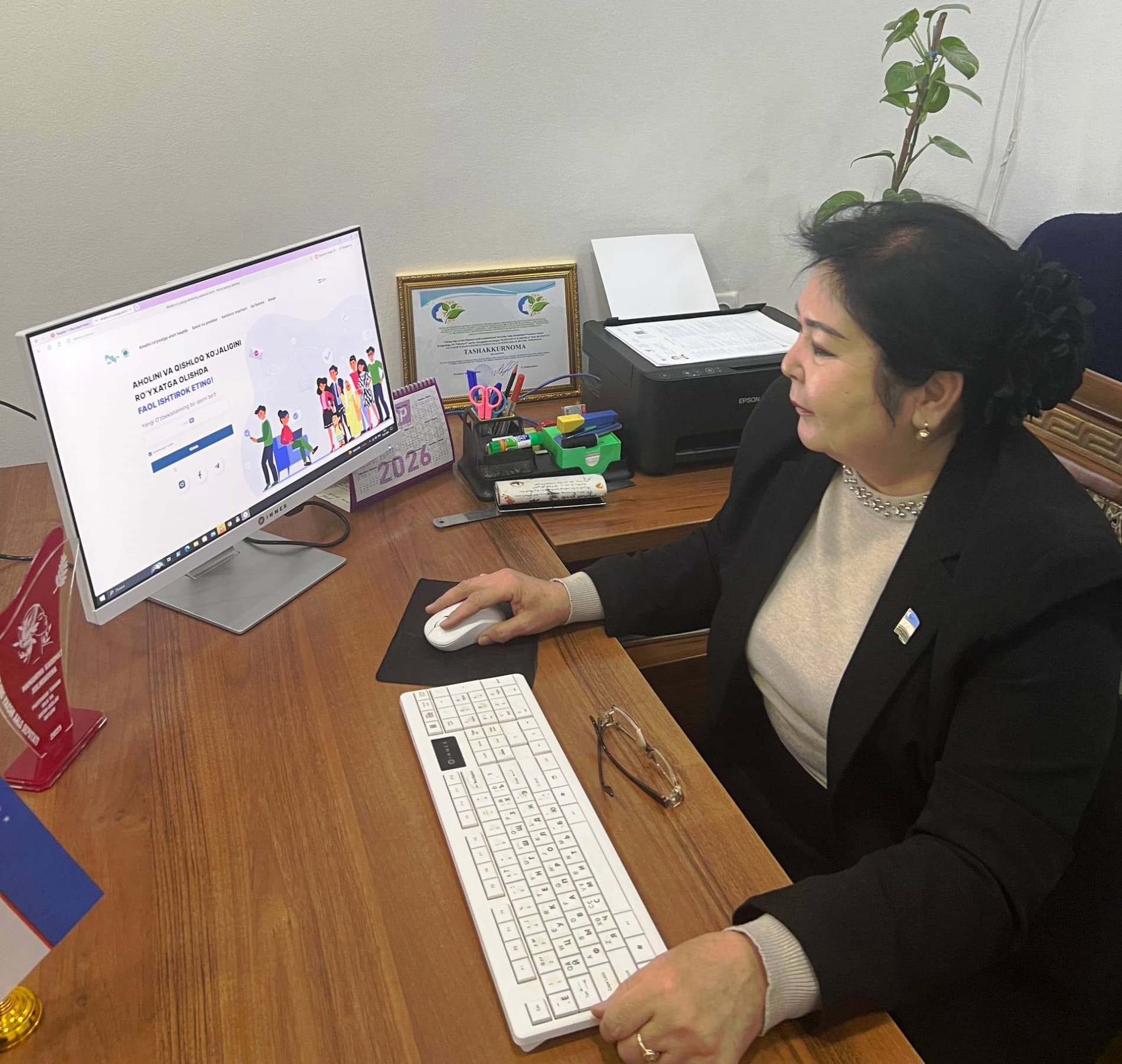 Aholi va qishloq xo‘jaligini onlayn ro‘yxatga olish jarayoni doirasida har bir hududdagi umumta’lim maktablarida maxsus shtablar tashkil etilgan.