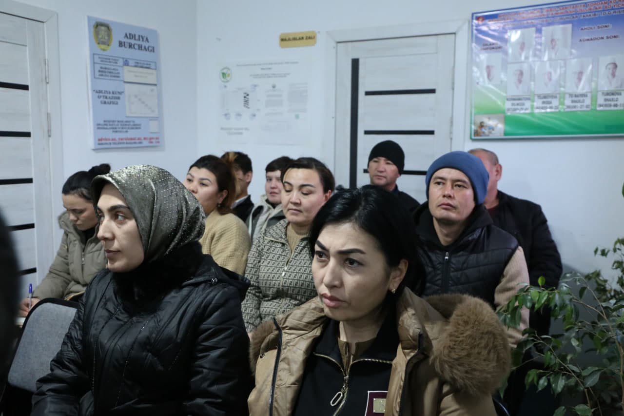 Paxtakor tumanida jinoyatchilikning oldini olish masalalari muhokama qilindi