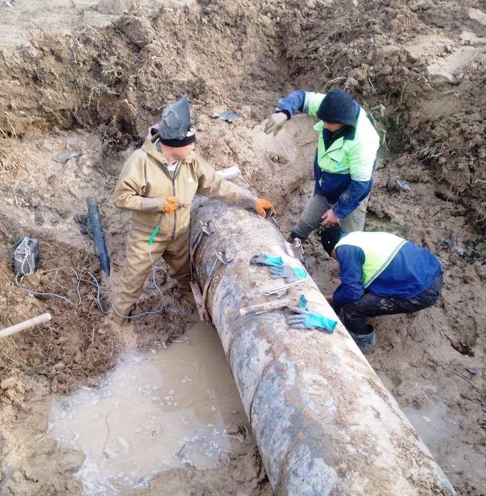 Suv ta’minoti korxonasi xodimlari tomonidan 24 soatlik uzluksiz ish rejimida aholiga qulaylik yaratmoqda