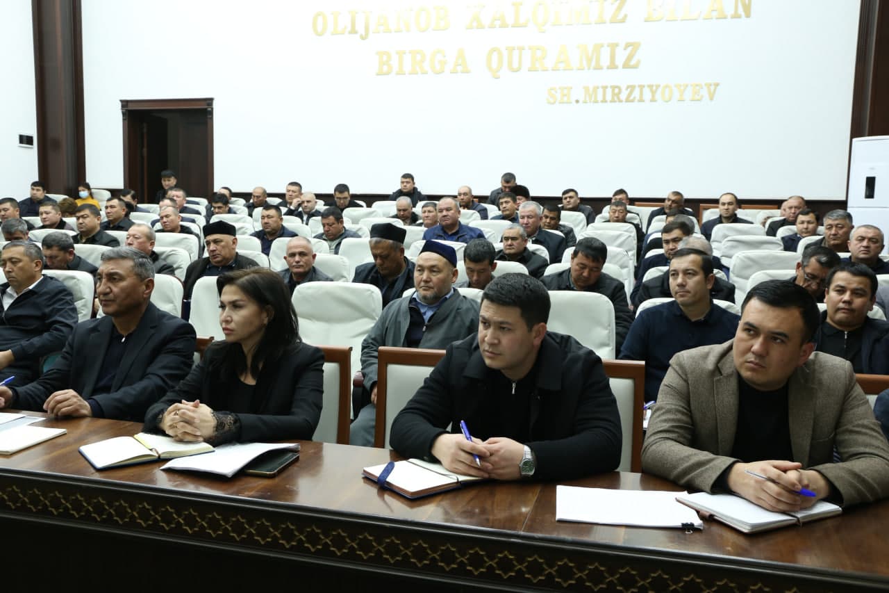 Paxtakor tumanida idoraviy yig‘ilish bo‘lib o‘tdi