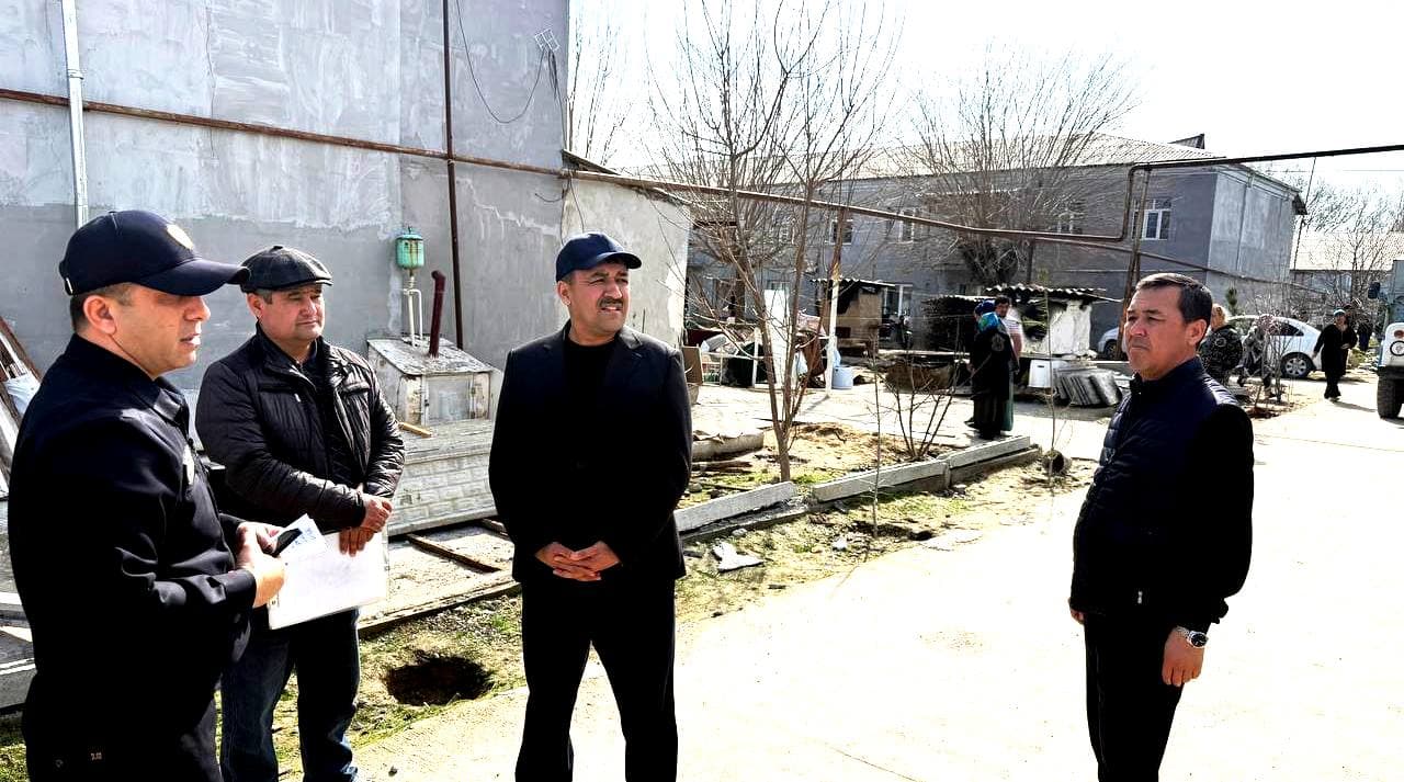 Paxtakor tumanining Bog‘ishamol mahallasida bunyodkorlik ishlari davom etmoqda