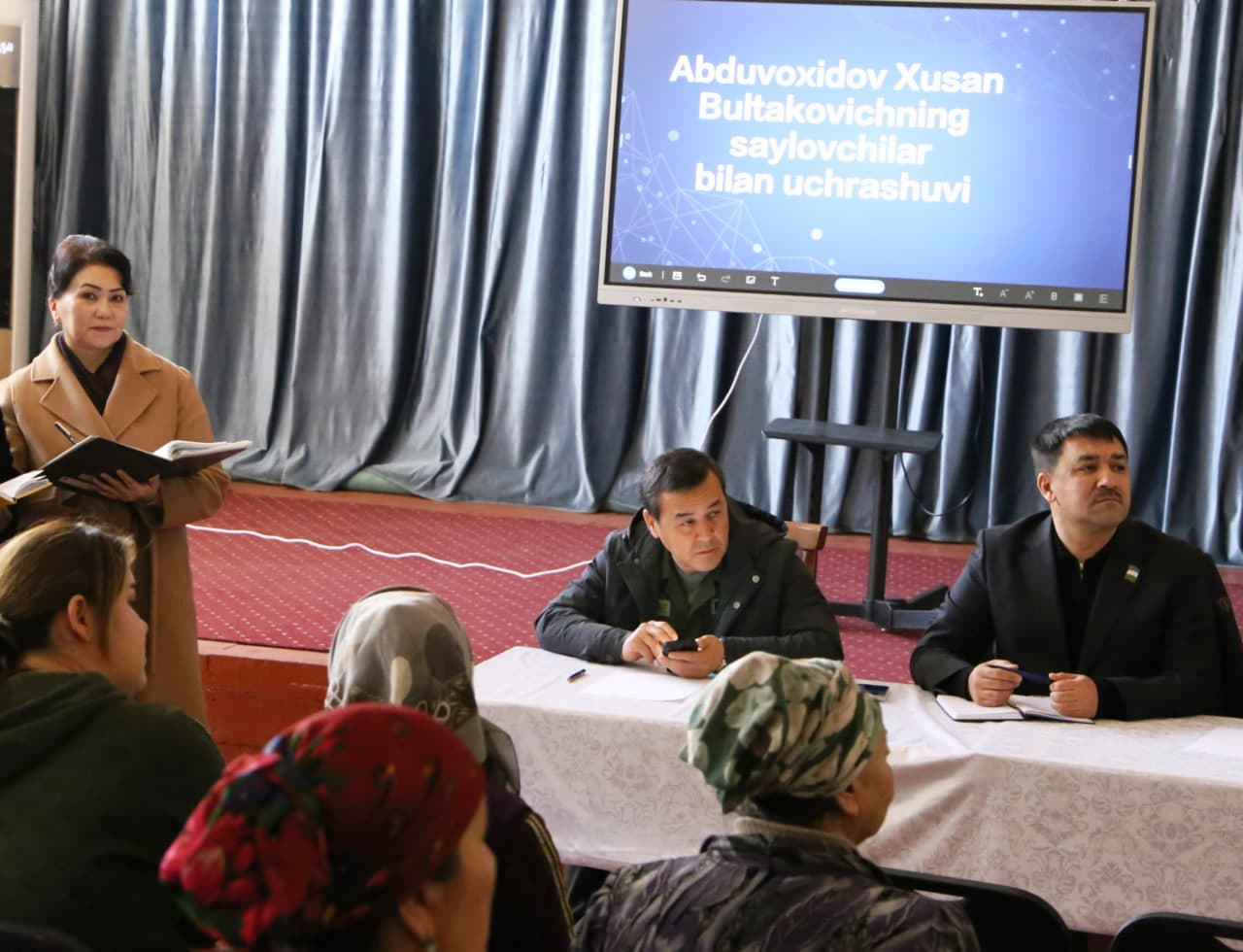 Deputatning saylovchilar bilan uchrashuvi bo‘lib o‘tdi