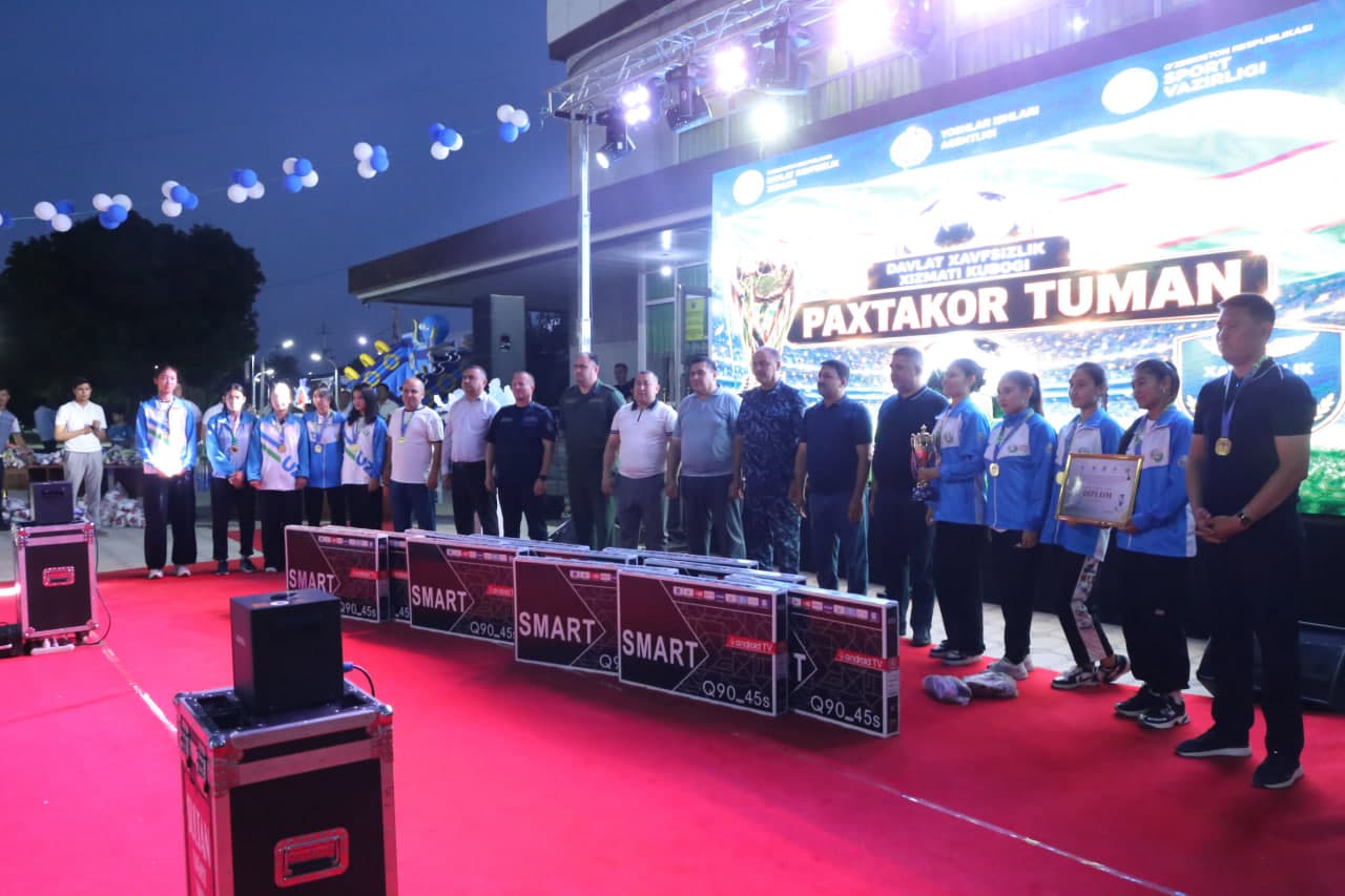 “Davlat xavfsizlik xizmati kubogi” doirasidagi futbol va mini futbol musobaqalarining taqdirlash marosimi bo‘lib o‘tdi