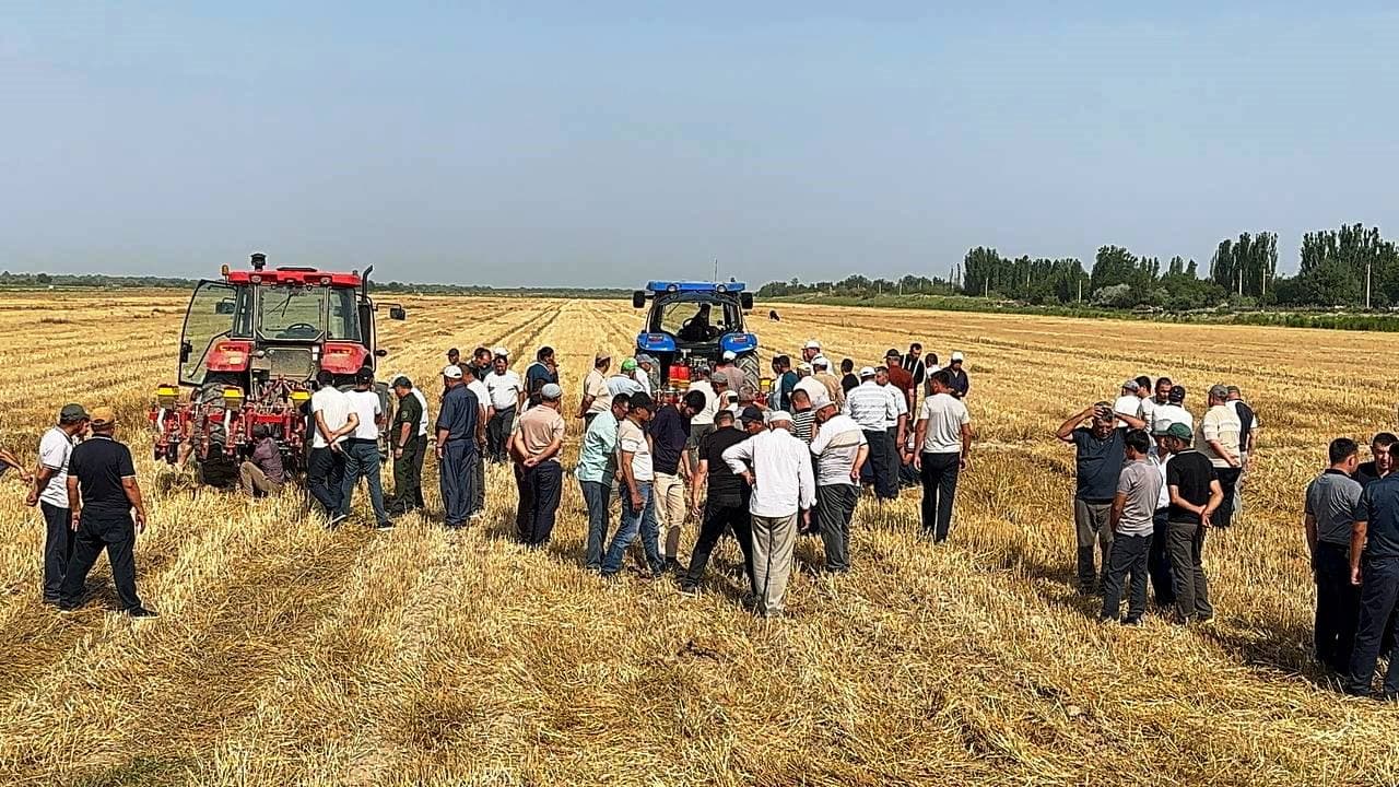 Paxtakor tumanida takroriy ekinlar ekish ishlari boshlandi