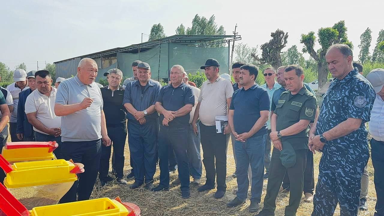 Paxtakor tumanida takroriy ekinlar ekish ishlari boshlandi