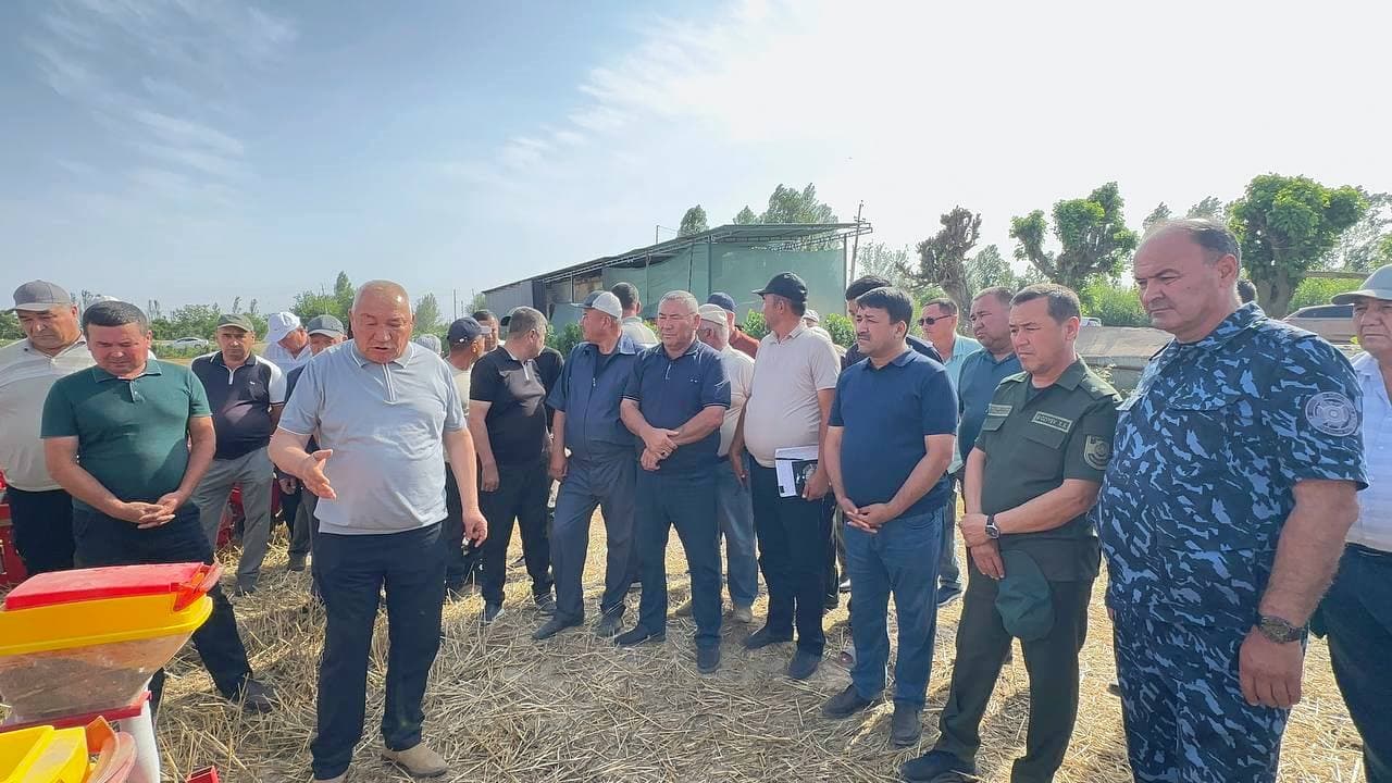 Paxtakor tumanida takroriy ekinlar ekish ishlari boshlandi