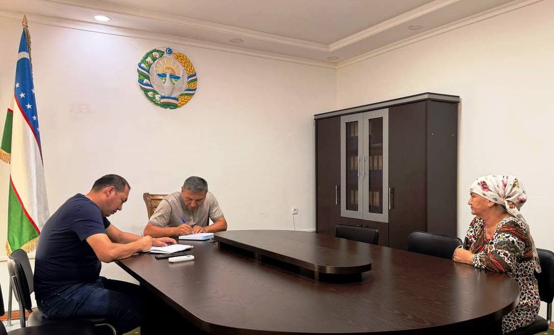 Paxtakor tumani hokimining yoshlar ishlari masalalari bo‘yicha o‘rinbosari F. Qo‘ldoshevning shaxsiy qabuli tashkil etildi