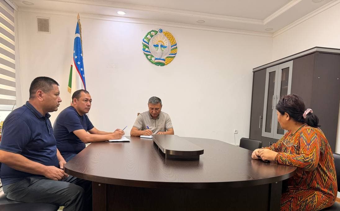 Paxtakor tumani hokimining yoshlar ishlari masalalari bo‘yicha o‘rinbosari F. Qo‘ldoshevning shaxsiy qabuli tashkil etildi