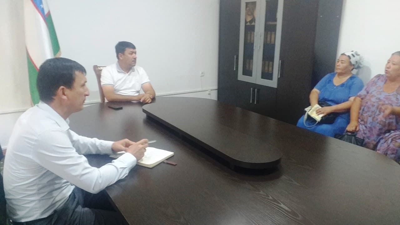 Paxtakor tumani hokimining navbatdagi sayyor qabuli o‘tkazildi