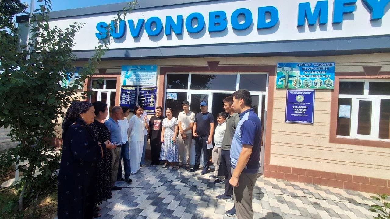 📢 **PAYSHANBA — YOSHLAR KUNI!** Paxtakor tumanida **"Payshanba — Yoshlar kuni"** doirasida barcha darajadagi rahbarlarning yoshlar bilan ochiq muloqot va uchrashuvlari tashkil etilmoqda. 🟢 Shu munosabat bilan **Suvonobod mahallasida** "Rais va yoshlar