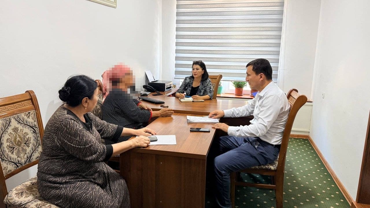 Paxtakor tumani hokimi o‘rinbosari Durdona Djabbarovaning shaxsiy qabuli o‘tkazildi