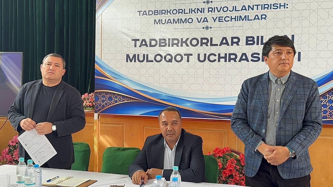 TADBIRKORLAR BILAN OCHIQ MULOQOT