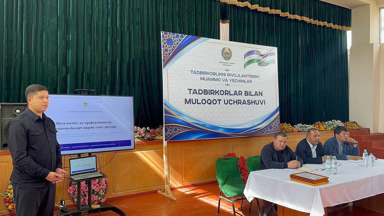 TADBIRKORLAR BILAN OCHIQ MULOQOT
