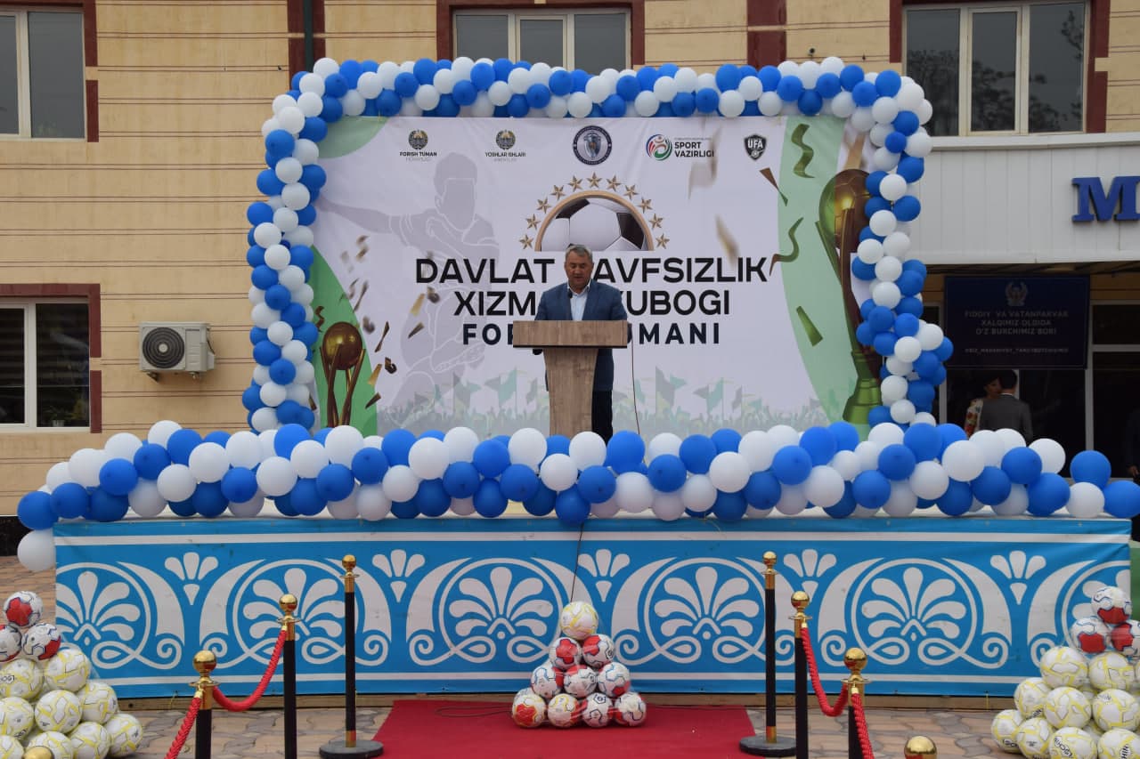 FORISH TUMANIDA FUTBOL VA MINI-FUTBOL BO‘YICHA DXX KUBOGI MUSOBAQALARINING OCHILISH VA QURA TASHLASH MAROSIMI O‘TKAZILDI