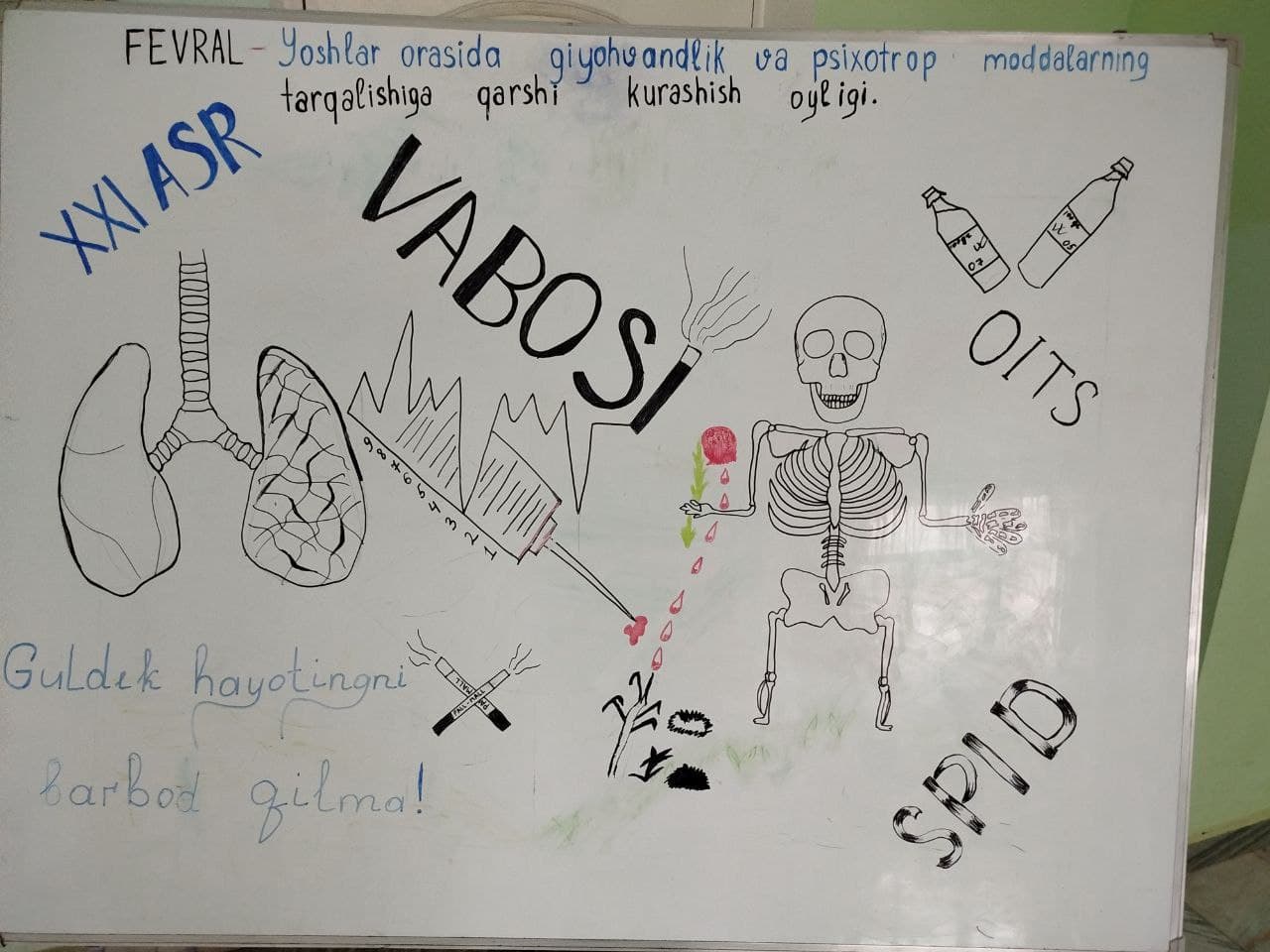 BIZ GIYOHVANDLIKKA QARSHIMIZ