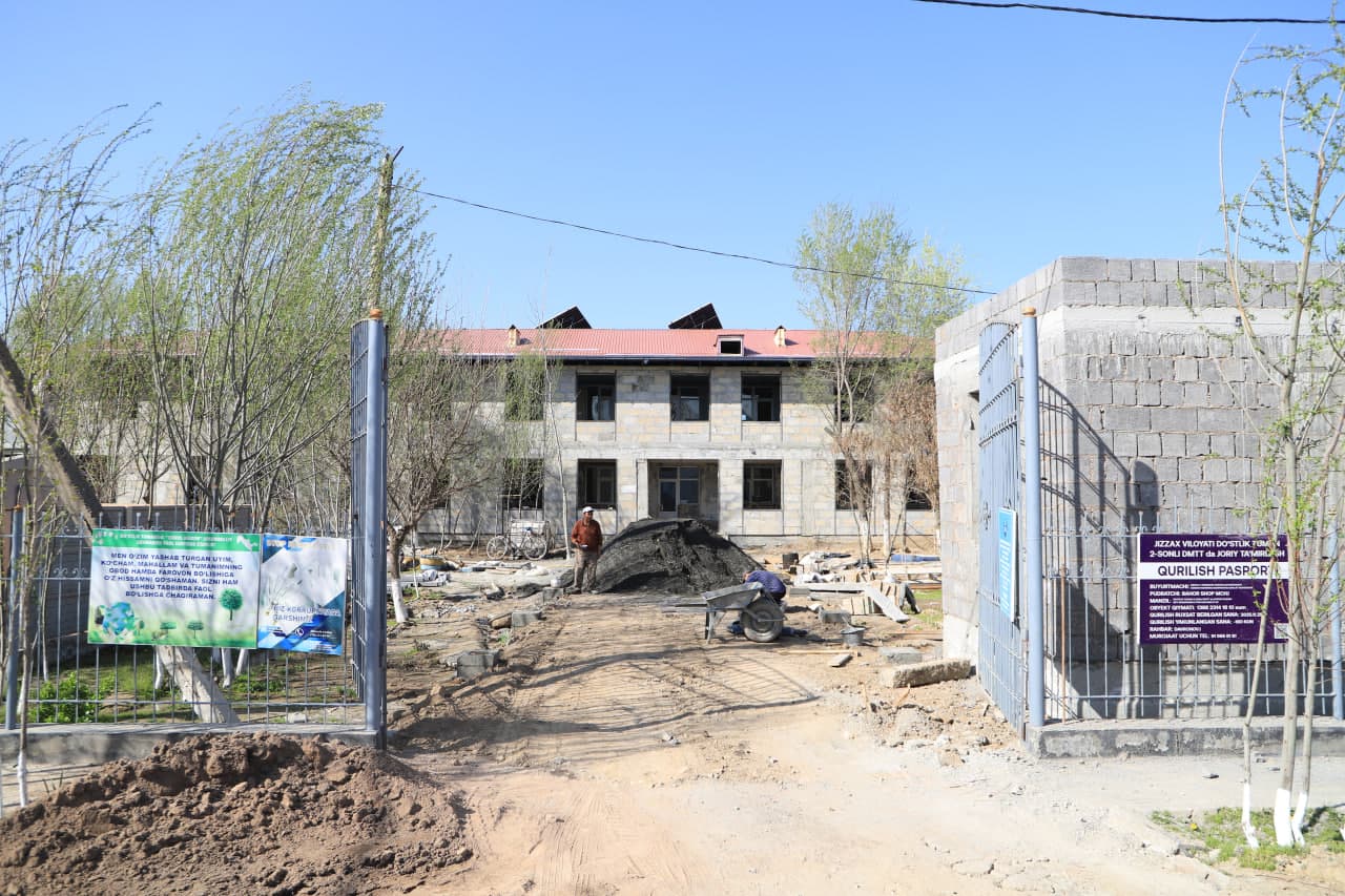 Do‘stlik tumanida bog‘cha ta’mirlanmoqda