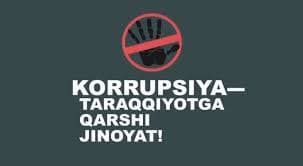 Korrupsiya taraqqiyot dushmani