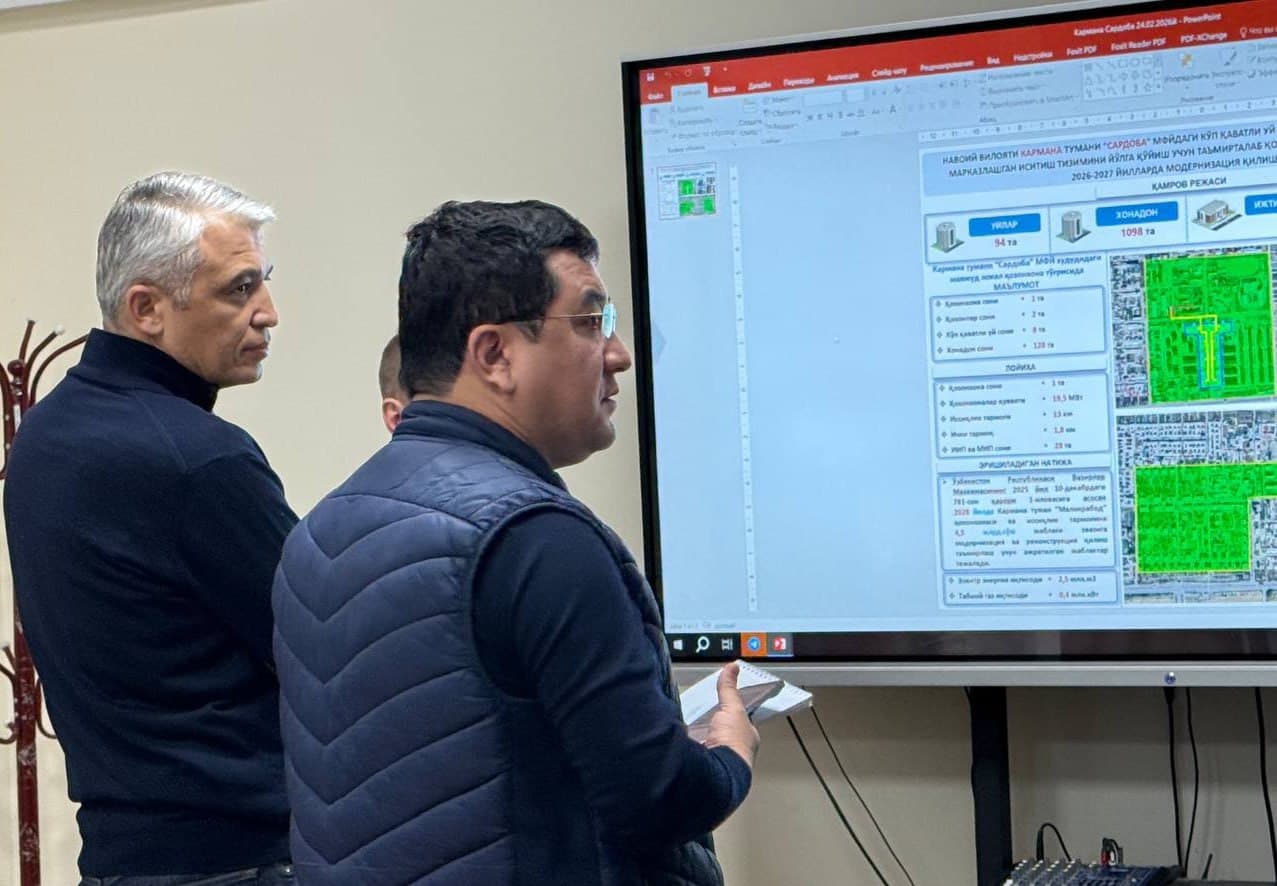 Qurilish va uy-joy kommunal xoʻjaligi vaziri Sherzod Hidoyatov Navoiy viloyatida