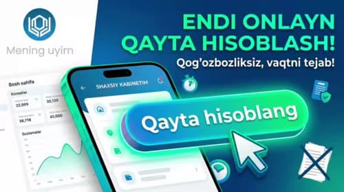 Boshqaruv servis kompaniyalari uchun “Mening uyim” tizimida yangi qulayliklar!