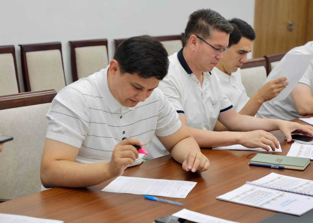 Vazirligida FIDIC xalqaro shartnomalari bo‘yicha o‘quv-trening mashg‘ulotlari bo'lib o'tmoqda