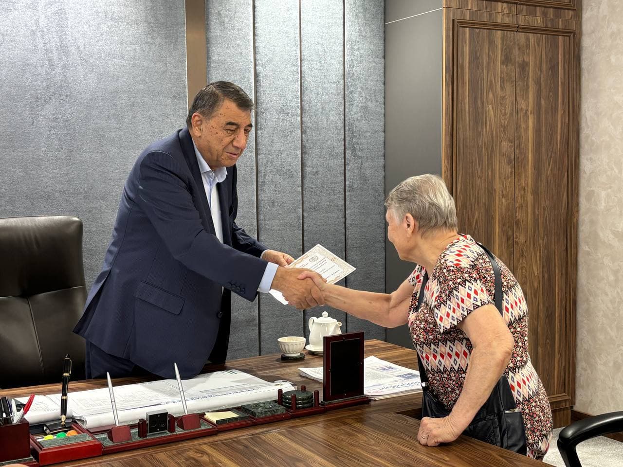 Faxriylar bilan davra suhbati tashkil etildi