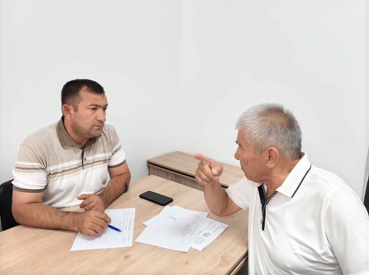 Toshkent shahar Qurilish bosh boshqarmasida navbatdagi qabul bo'lib o'tdi