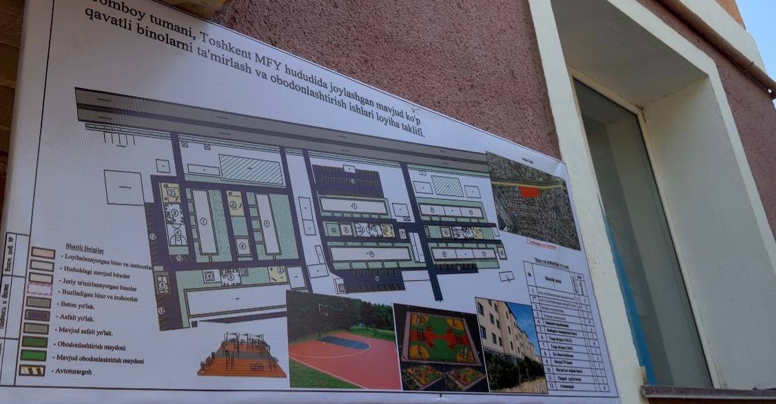 Jomboy tumanida ko‘p kvartirali uylar infratuzilmasini yaxshilash ishlari o‘rganildi