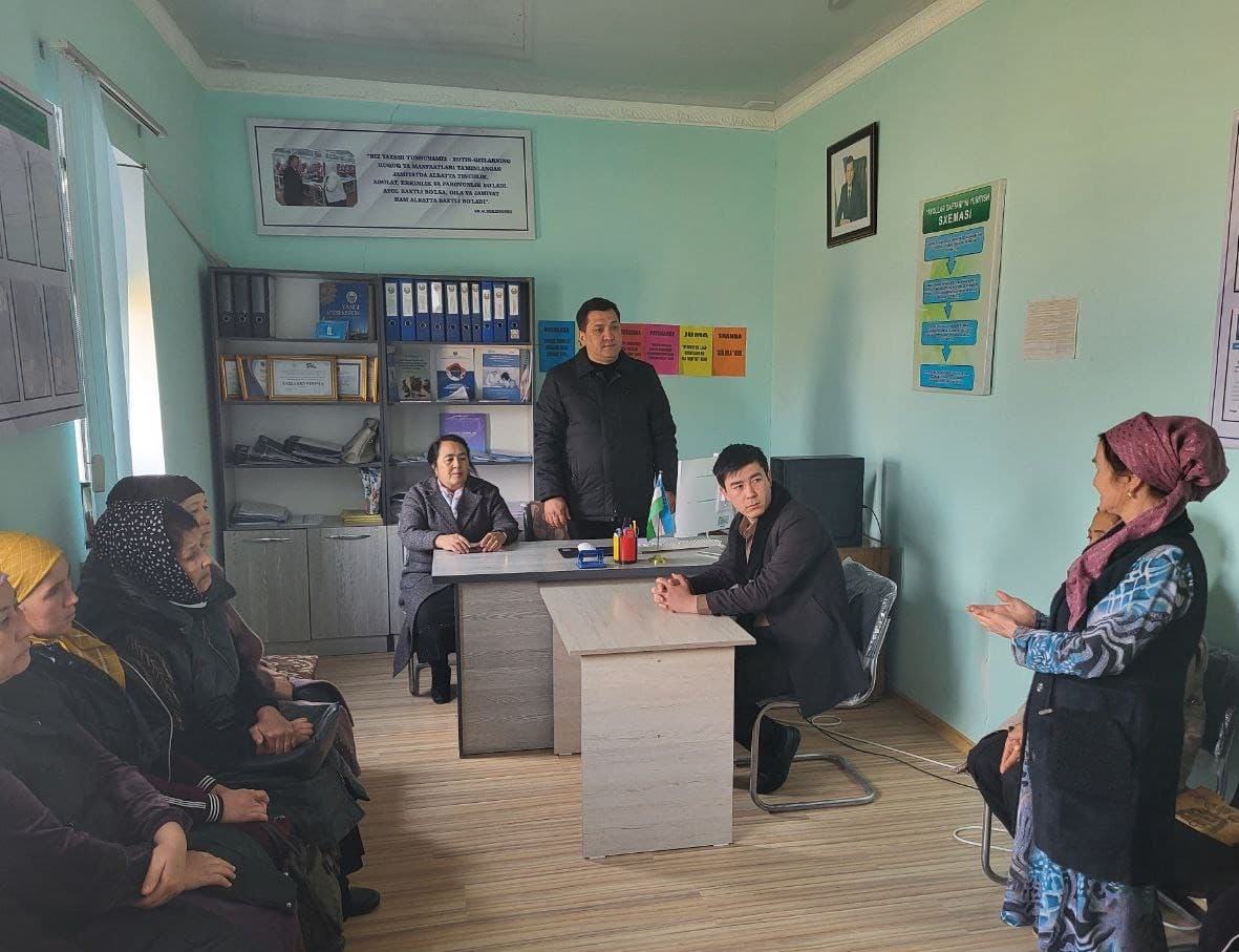 Fuqarolik ishlari bo‘yicha Zarbdor tumanlararo sudi raisi bilan uchrashuv bo‘lib o‘tdi