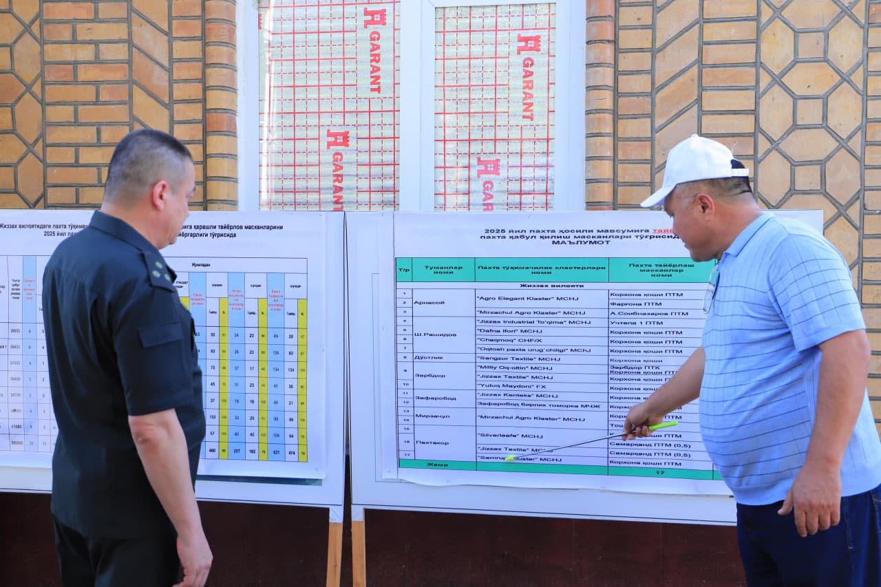 Zarbdorda paxta yig‘im-terimiga puxta tayyorgarlik boshlandi