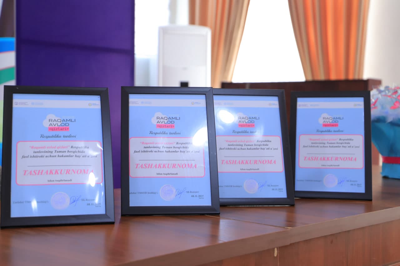Zarbdor tumanida “Raqamli avlod qizlari” tanlovining tuman bosqichi o‘tkazildi