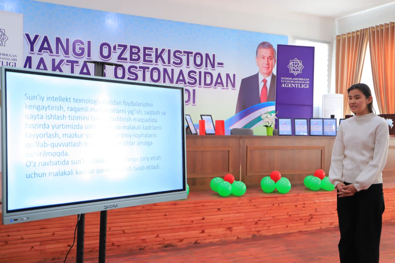 Zarbdor tumanida “Raqamli avlod qizlari” tanlovining tuman bosqichi o‘tkazildi