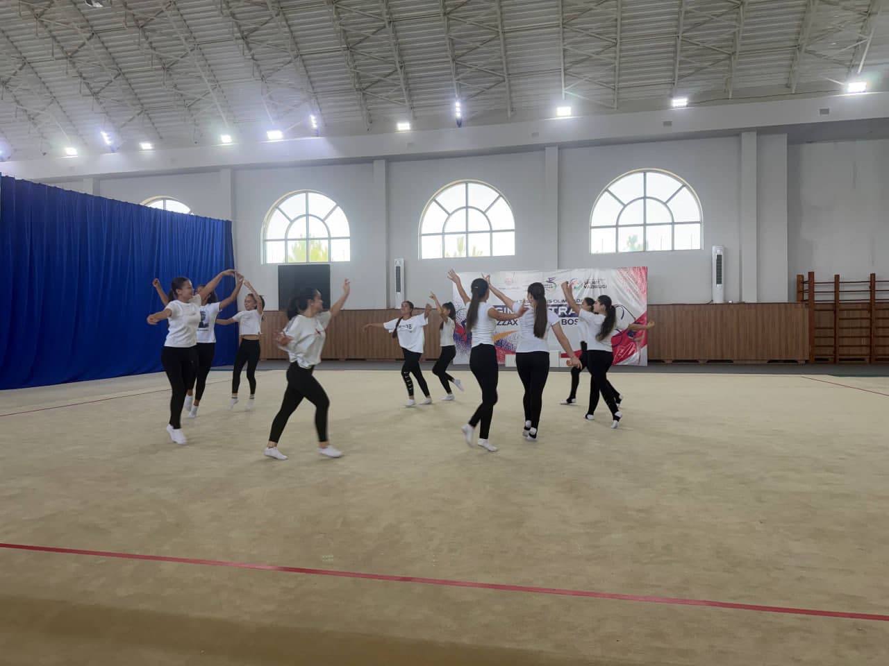 Gimnastrada: Viloyat bosqichida Zarbdor tumani jamoasi 1-oʻrinni qo'lga kiritdi