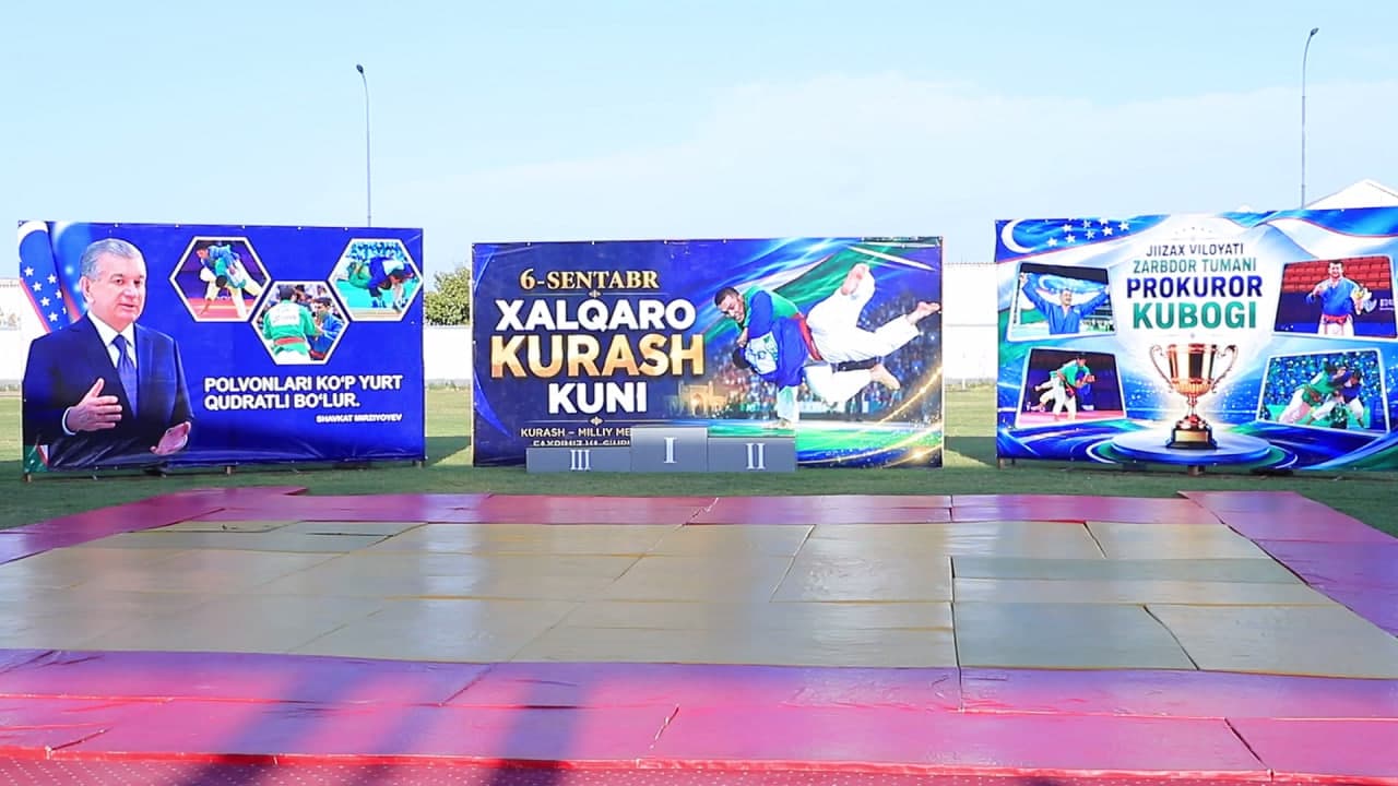 ZARBDORDA OCHIQ KURASH CHEMPIONATI O‘TKAZILDI