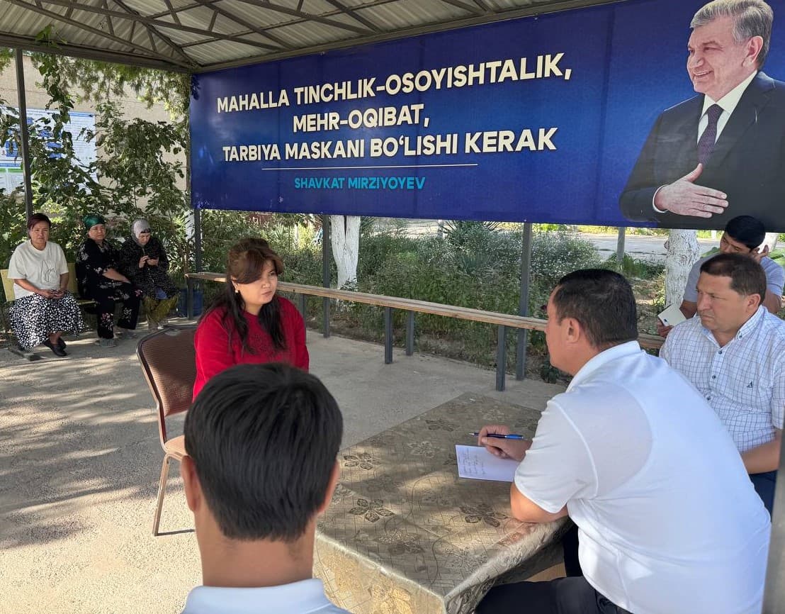 Nurafshon mahallasida sayyor qabul o‘tkazildi