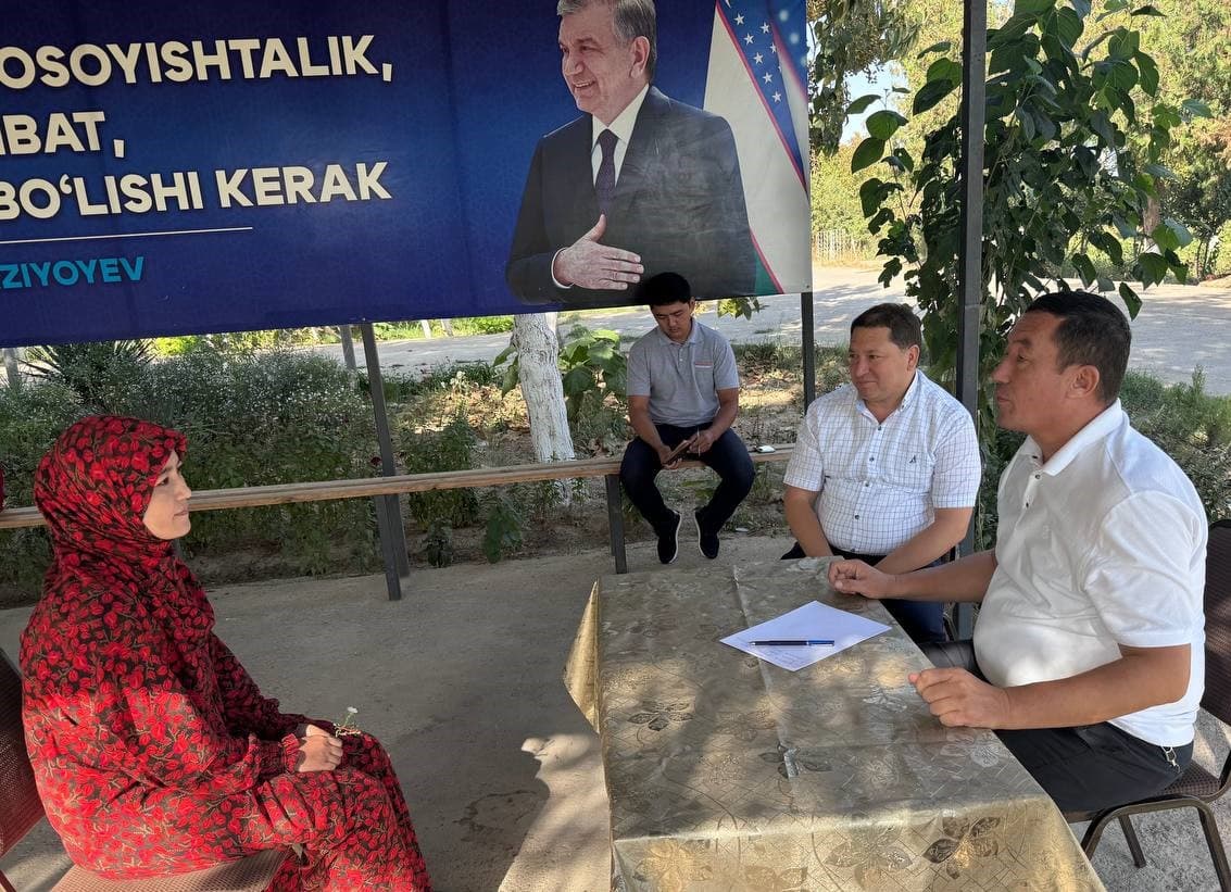 Nurafshon mahallasida sayyor qabul o‘tkazildi