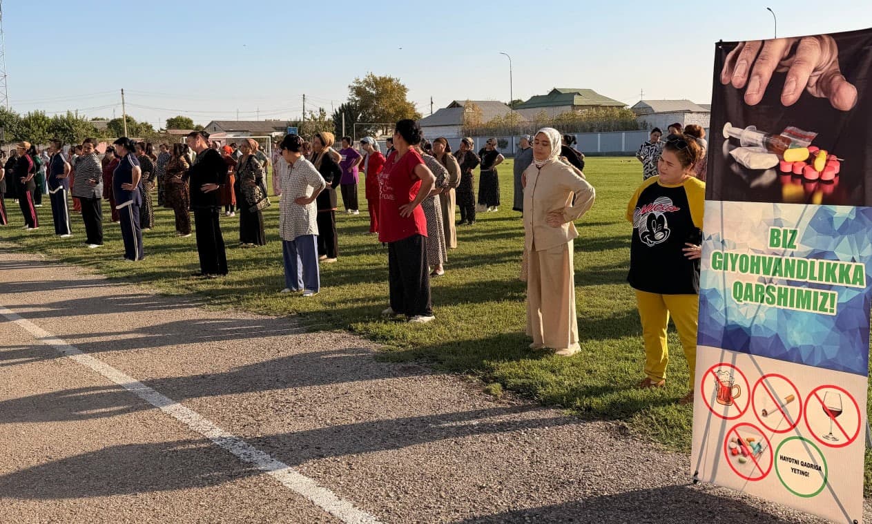 ZARBDORDA “10 000 QADAM” PIYODA YURISH MARAFONI O‘TKAZILDI