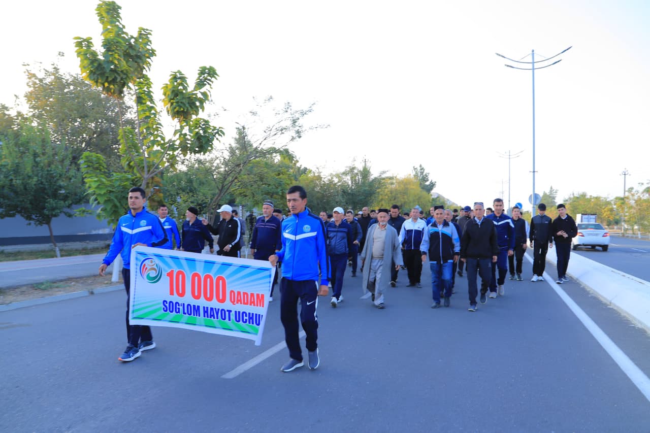 “SOG‘LOM HAYOT UCHUN 10 000 QADAM”