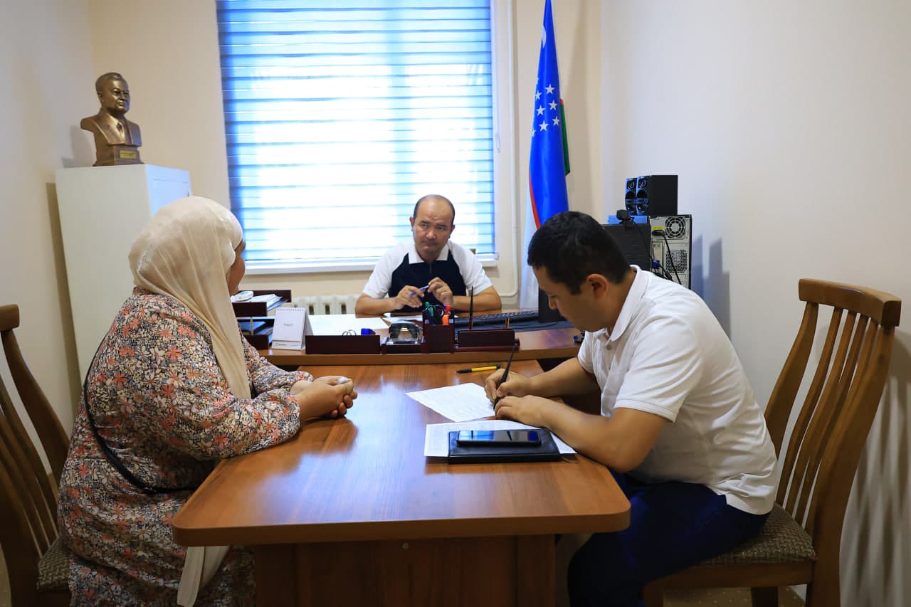 ZAFAROBOD TUMANIDA NAVBATDAGI QABUL BO‘LIB O‘TDI