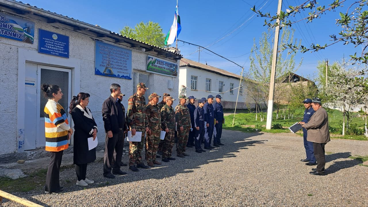 Zomin tumanida "Favqulodda vaziyatlardan muhofaza qilish va fuqaro muhofazasi oyligi" tadbirlari davom etmoqda