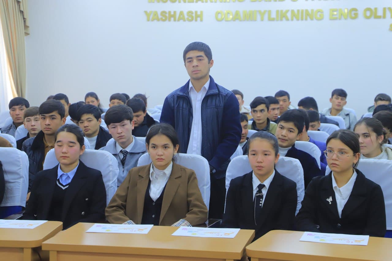 Zomin tumanida yoshlar bilan ochiq muloqot: kelajak uchun yangi g‘oyalar va rejalarning boshi